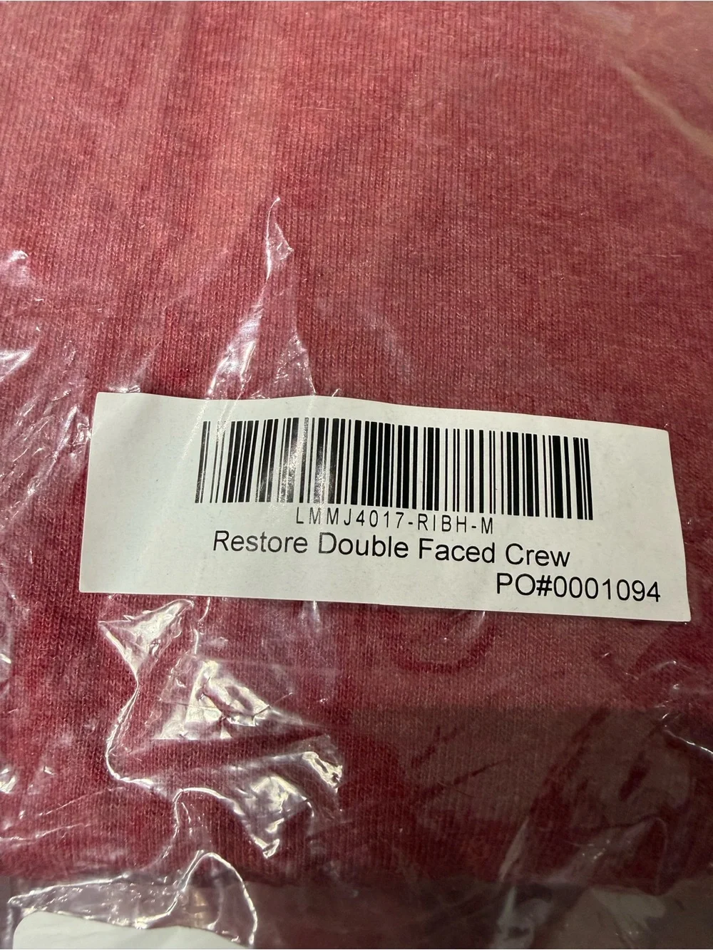 Lunya Lahgo Restore Double Faced Crew Sweatshirt Red Heather Medium NWT Soft NEW - Picture 5 of 7